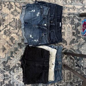 Stylish Denim and Black Shorts Collection